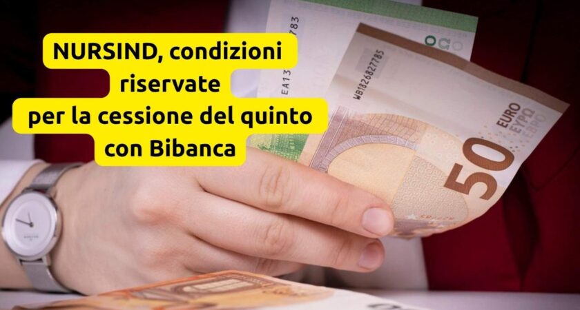 NURSIND, condizioni riservate per la cessione del quinto con Bibanca
