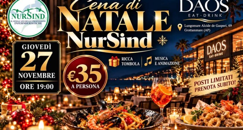 Cena di Natale NurSind Ascoli Piceno 2026: il mistero è svelato, si accende la festa